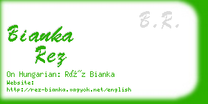 bianka rez business card